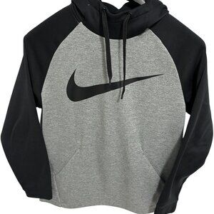 Nike Dri Fit Hooded Sweatshirt Size Medium Drawstring Pocket Logo